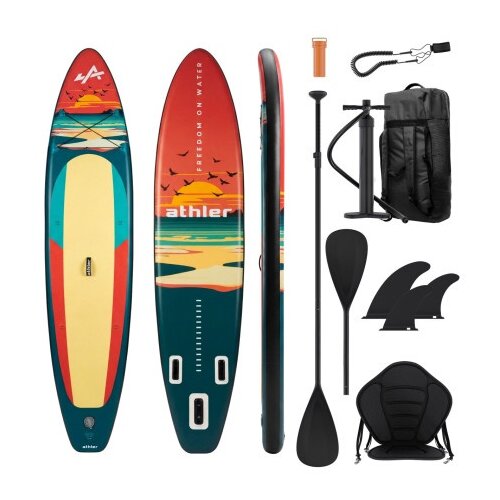  SUP daska Athler Zander 350 Orange sa sedi&scaron;tem i veslom do 180kg ( 30027 ) Cene