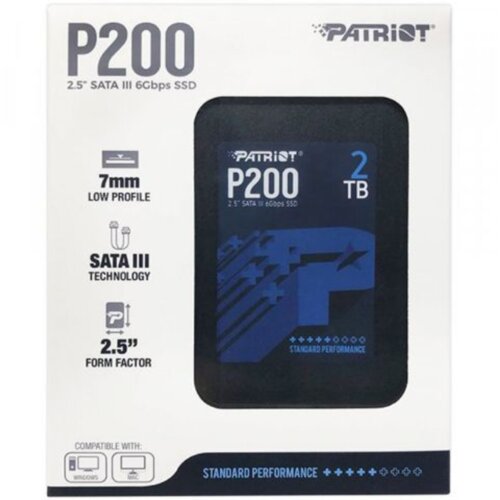 Patriot SSD 2.5 SATA3 2TB P210 520MBS/430MBS P210S2TB25 Cene