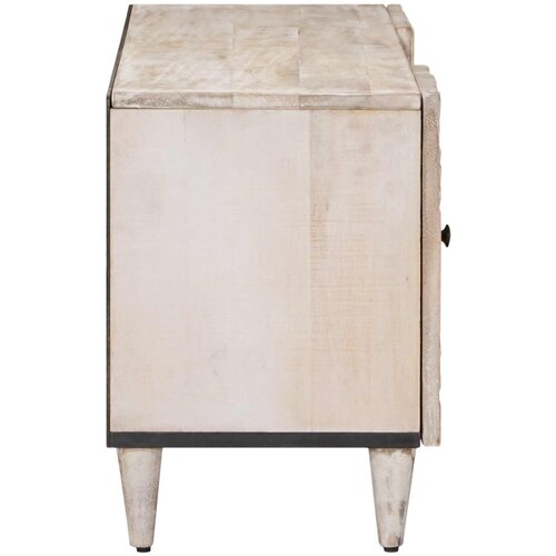  ormar s ladicama Bijelo 105 x 33,5 x 46 cm Čvrsto drvo manga Slike