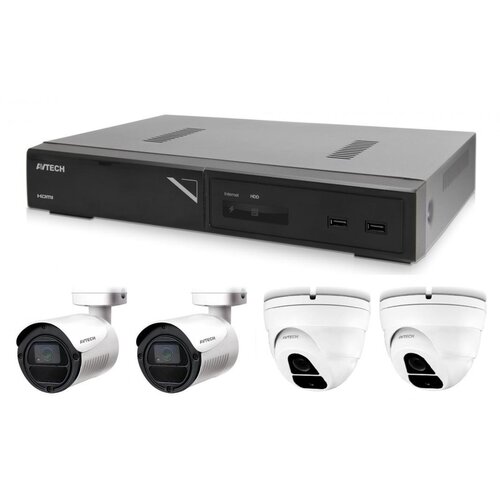 Avtech Set kamera 1x NVR AVH2109AX, 2x 2MPX IP Bullet kamera DGM2103SV i 2x 2MPX IP Dome kamera DGM2203SVSE + 4x UTP kabel 1x RJ45 - 1x RJ45 Cat5e 15m! Cijene