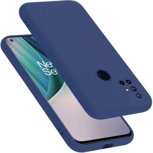 Cadorabo Ohi&scaron;je je združljivo z OnePlus Nord N10 5G in tekoča modra - Za&scaron;čitni ovitek iz prožnega silikona TPU, (20860667) Cene