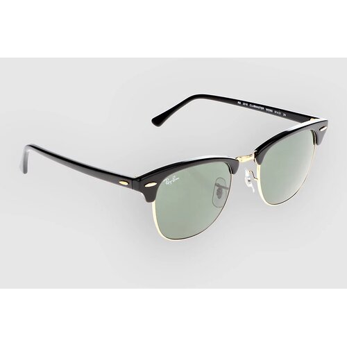 Ray Ban Clubmaster Classic RB3016 W0365 L (55) Črna/Zelena Slike