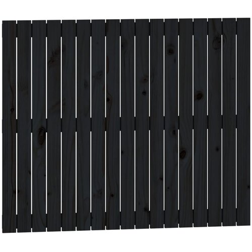Maison Chic stensko posteljno vzglavje - vzglavna omarica - nočna omarica črno 108x3x90 cm trdna borovina, (21706680) Cene