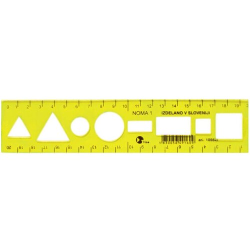 Noma Ravnilo Noma 1 Flex, rumeno, 20 cm Cene
