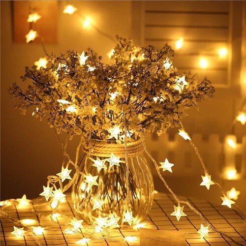 Tutumi Led Garland Božićne lampice Zlatne zvijezde 391020 Slike