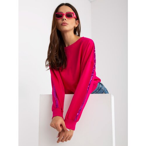 RUE PARIS Sweatshirt-RV-BL-8067.88-fuchsia Cene