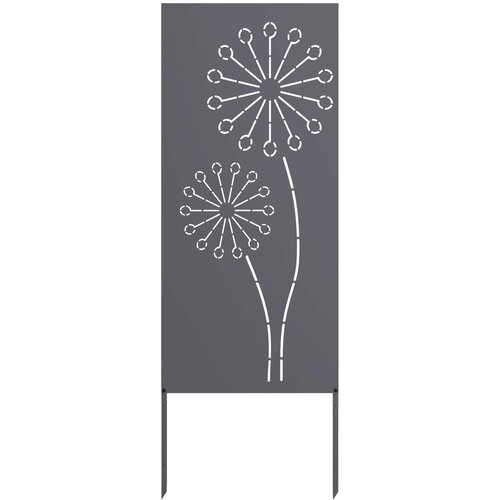 vidaXL Privatnost u vrtu Antracit 50 x 140 cm Hladno valjana čelična - Antracit Okruglo 50 x 140 cm Cijene