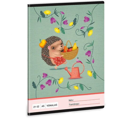 Ars Una apple pie bilježnica s crtama s motivom ježa A/5 Cijene