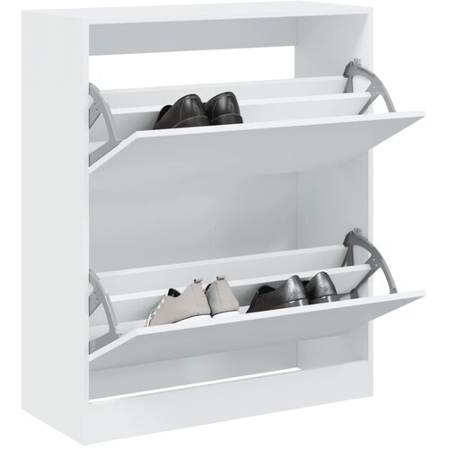  The Living Store Omarica za čevlje bela 80x34x96,5 cm inženirski les - Omarica Za Čevlje, (21485843) Cene