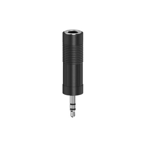 Hama 00205196 utičnica audio adapter [1x priključna doza za 6,3 mm banana utikač - 1x 3,5 mm banana utikač] crna Slike