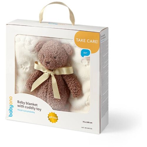 BabyOno soft touch dekica i pli&amp;scaron;anac medo, 75x100 cm Slike