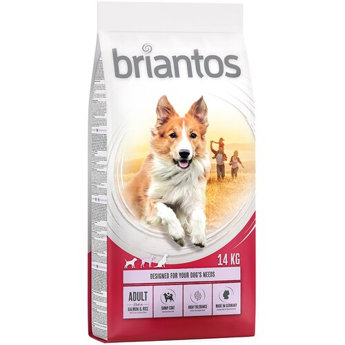 Briantos Ekonomično pakiranje: suha hrana - Adult losos i riža (2 x 14 kg) Slike