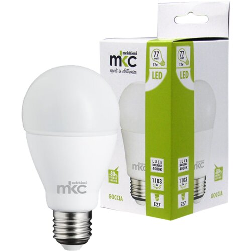 Mkc sijalica led goccia A60, 12W, E27, 220V ac,prirodno bijela svjetlost, bijela Cijene
