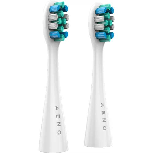 Aeno Replacement toothbrush heads White Dupont bristles 2pcs in set for ADB0001S/ADB0002S