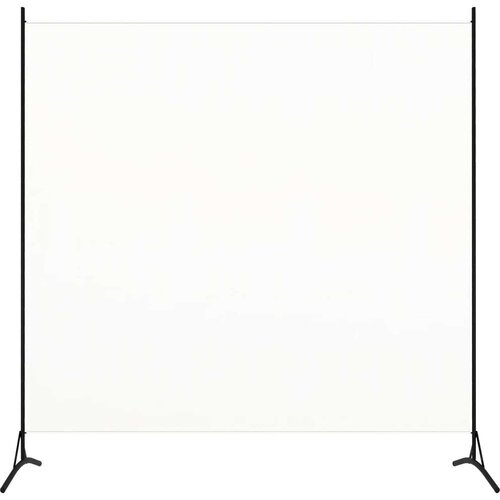 VidaXL Sobna pregrada s 1 panelom krem-bijela 175 x 180 cm Slike