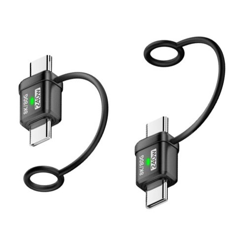 INF 2-Pack Type-C Male to Male Adapter: 240W Polnjenje & 120Gbps Prenos Podatkov Black, (5000291442) Cene