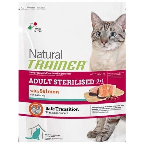 Natural trainer Cat Sterilised Adult, losos - različna pakiranja 10 kg Cene