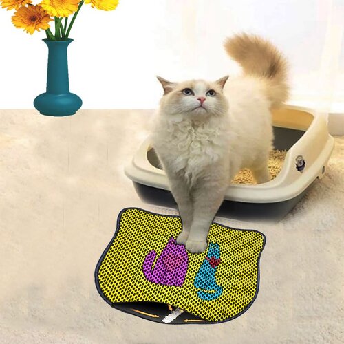 WALLXPERT Kdkafa0033 multicolor cat litter mat Cene