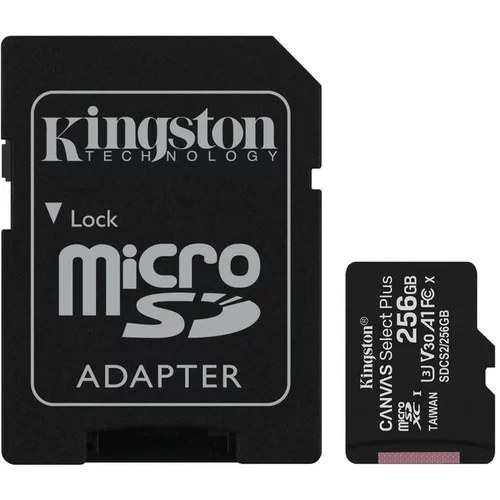 Kingston MEM SD MICRO 256GB Canvas Plus + ADP