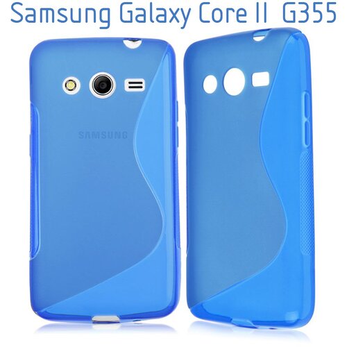  Gumijasti / gel etui S-Line za Samsung Galaxy Core 2 - modri Cene