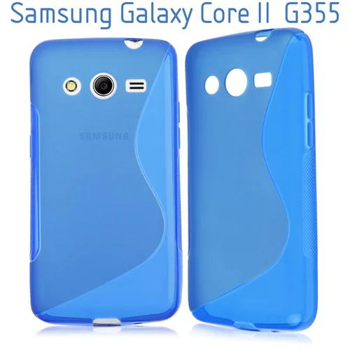  Gumijasti / gel etui S-Line za Samsung Galaxy Core 2 - modri