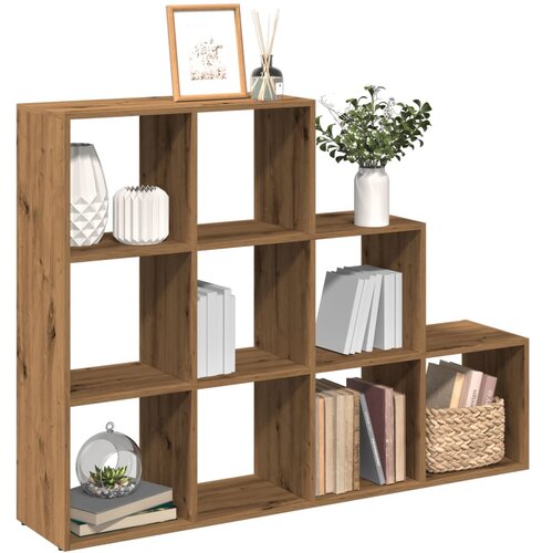  Pregrada/regal za knjige 3 razina hrast 137,5x29x103,5cm drveni Cijene