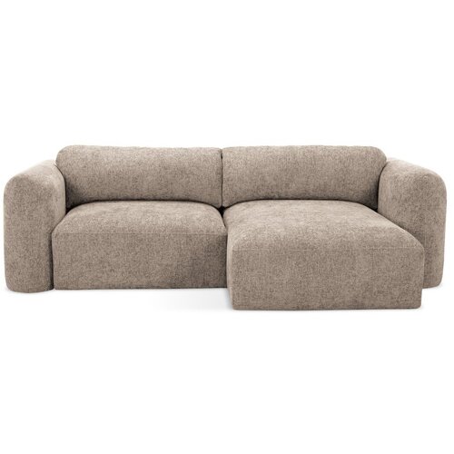 Makamii Svjetlo smeđa sklopiva/s prostorom za odlaganje kutna garnitura od &amp;scaron;enila (s desnim kutom/s ležaljkom) Mele &amp;ndash; Slike