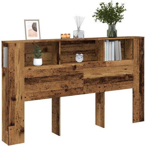 vidaXL Vzglavna omarica starinski les 180x18,5x102,5 cm inženirski les Cene