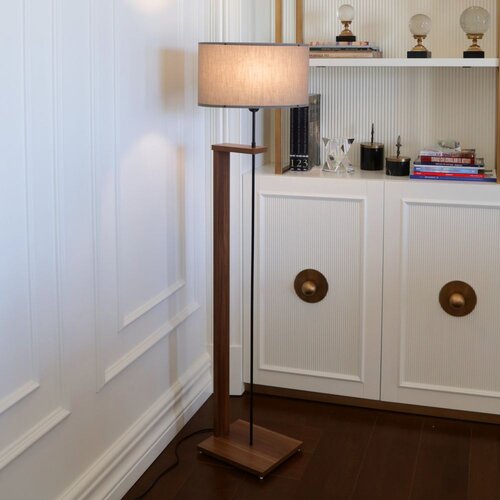 Opviq AYD-3132 Dark Grey Wooden Floor Lamp Cene
