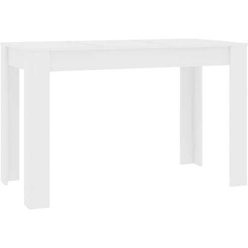 Maison Chic Jedilna miza - Kuhinjska miza - Jedilni stol bela 120x60x76 cm iverna plo&amp;scaron;ča, (21715387) Slike