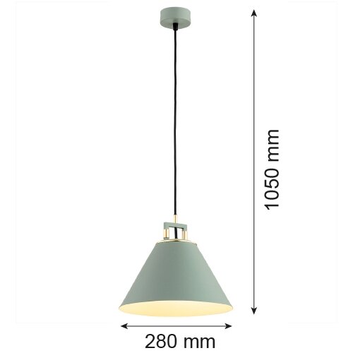  Argon 4916 - Luster na sajli ORTE 1xE27/15W/230V zelena Slike