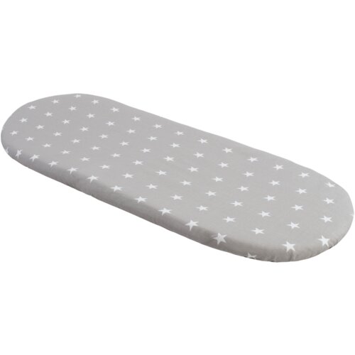 Medi Partners Fitted sheet for a stroller - cotton - White stars on gray Slike