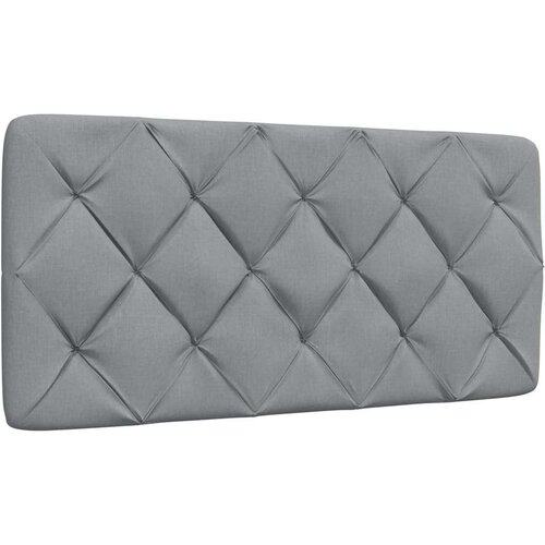 VidaXL Vzglavna stranica svetlo siva 100 cm blago Slike