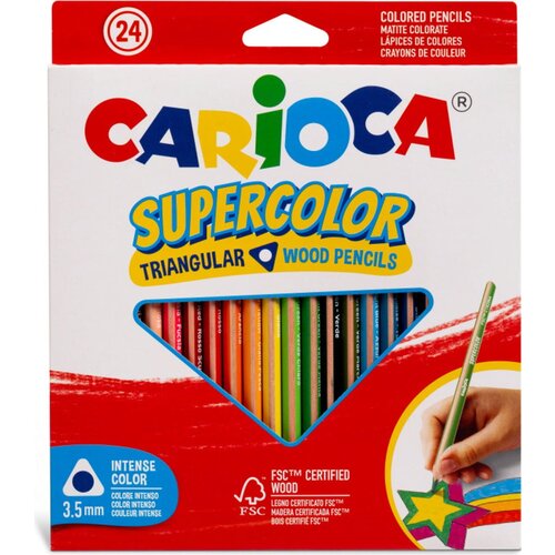 Carioca Supercolor Triangular Pencils - 24 kos. Cene