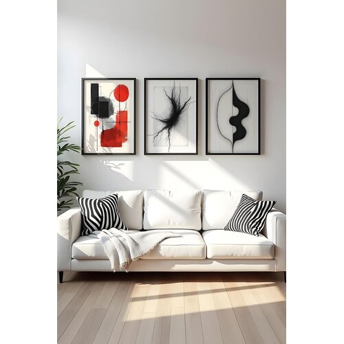 WALLXPERT Uramljena slika Huhu427, 50x70 cm, 3 dijela Cijene