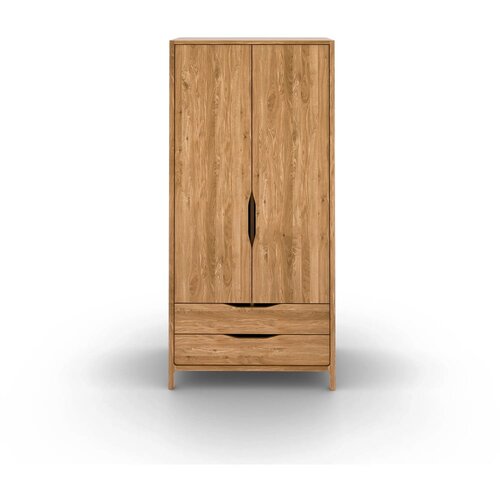 The Beds Garderobna omara iz masivnega hrasta v naravni barvi 96x188 cm Twig &amp;ndash; Slike