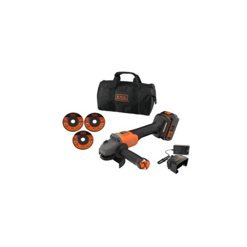  Black+Decker aku ugaona kutna brusilica BCG6L8F1S-QW 18V 115mm Slike