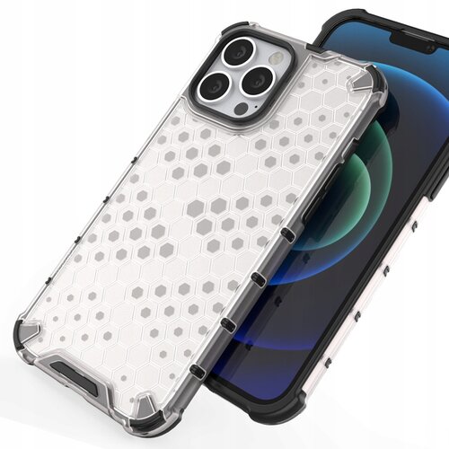 HURTEL HONEYCOMB ETUI CASE OBUDOWA POKROWIEC DO IPHONE 13 PRO MAX PRZEZROCZYSTY, (21911126) Cene