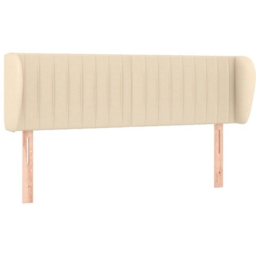  Uzglavlje s u&amp;scaron;ima krem 147x23x78/88 cm od tkanine Slike
