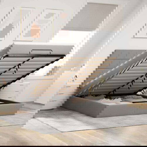  Otomanski krevet s madracem i LED diodama tupe 140x190 cm Cijene
