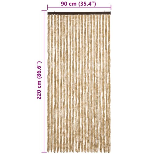  Zastor protiv insekata bež 90 x 220 cm &amp;scaron;enil Slike