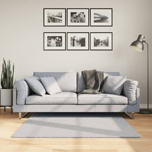  Tepih HUARTE kratkih vlakana mekani i perivi sivi 120x120 cm Cijene