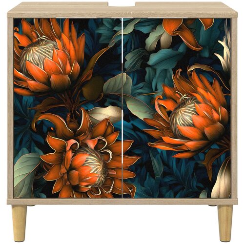  Kupaonski ormar LOCHEM Sonoma 60 x 40 x 60 cm Konstruirano drvo Slike