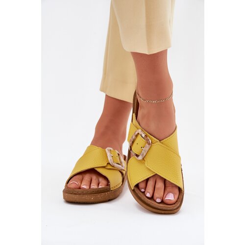 Inblu Leather Women&amp;#039;s Slippers With Buckle Slike