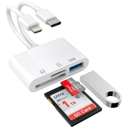  Adapter Lightning , Type C na SD card citac Cene