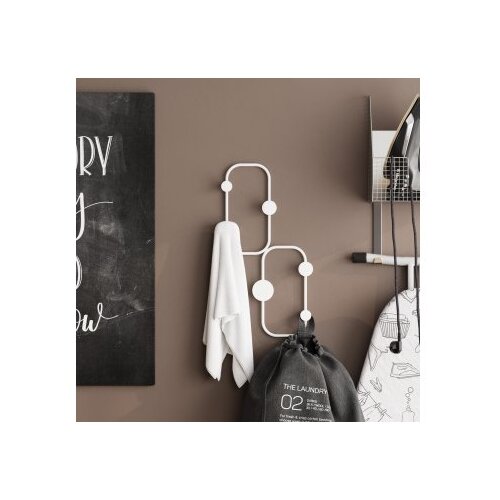 Wallxpert metalna zidna kuka bela boja ladybug b Slike