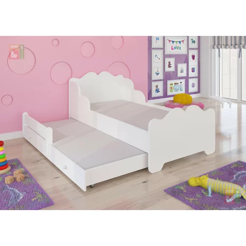 ADRK Furniture Otroška postelja Ximena II z dodatnim ležiščem - 80x160 cm
