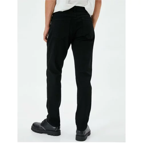 Koton 4wam40031nd 999 Black Men's Cotton Denim Basic Trousers