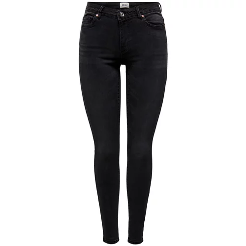 Only Jeans hlače Wauw 15230459 Črna Skinny Fit