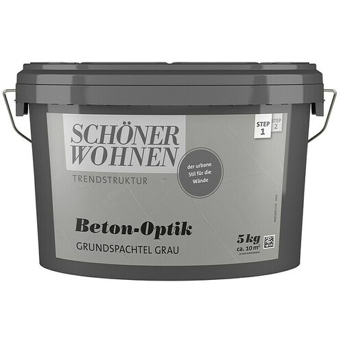 SCHÖNER WOHNEN-Farbe Trendstruktur Osnovno polnilo z betonskim videzom (Siva, 5 kg, Mat) Cene